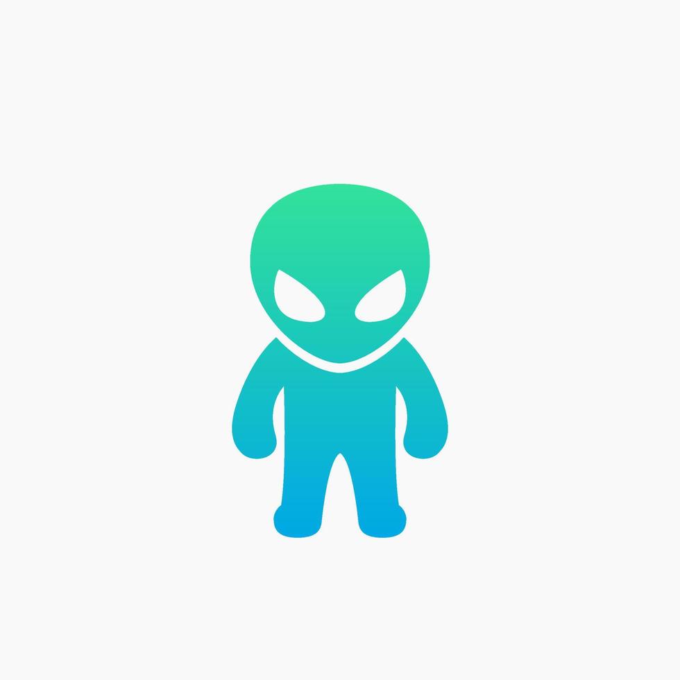 extraterrestrial, alien icon vector