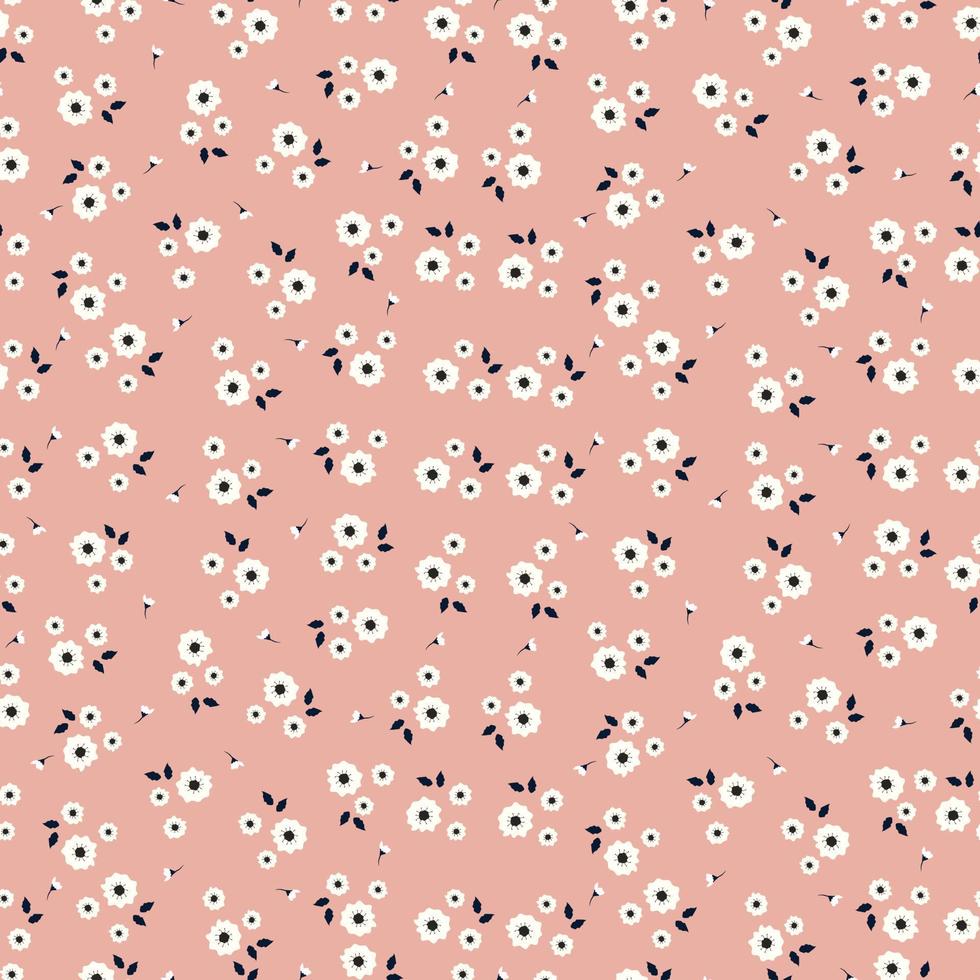 12 Seamless Digital Patterns, Pink and White Flowers, Use for