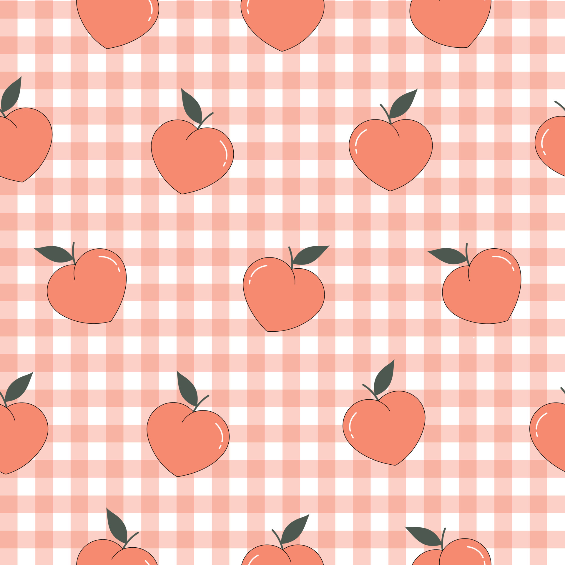 Colorful orange peach background Seamless repeating pattern And has a
