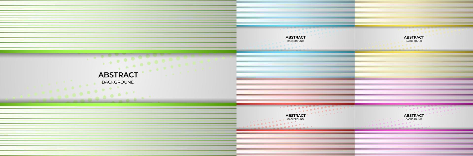 Abstract background line gradient green, blue, yellow, red and purple style. Vector illustration