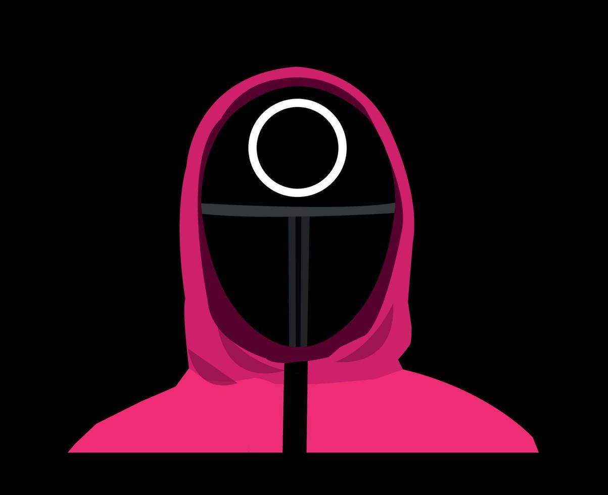 Clothes Pink circle Shape game Design South Korea Film Vector illustration graphic