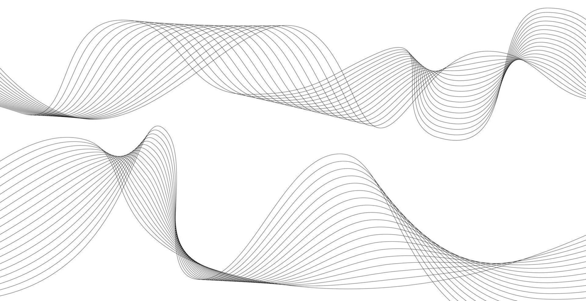 Wave line background vector