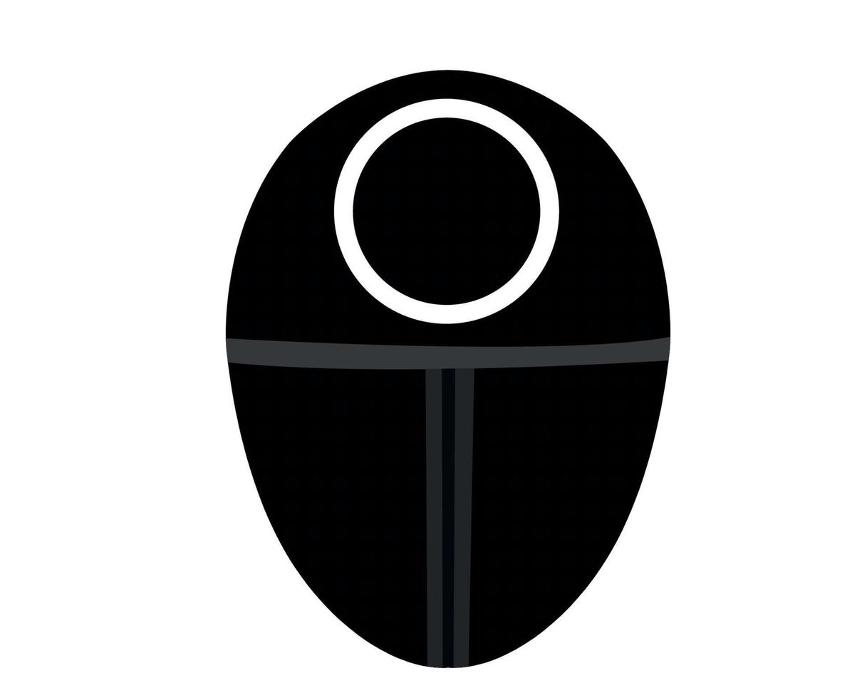 Máscara de diseño de juegos en forma de círculo corea del sur película ilustración vectorial gráfico vector