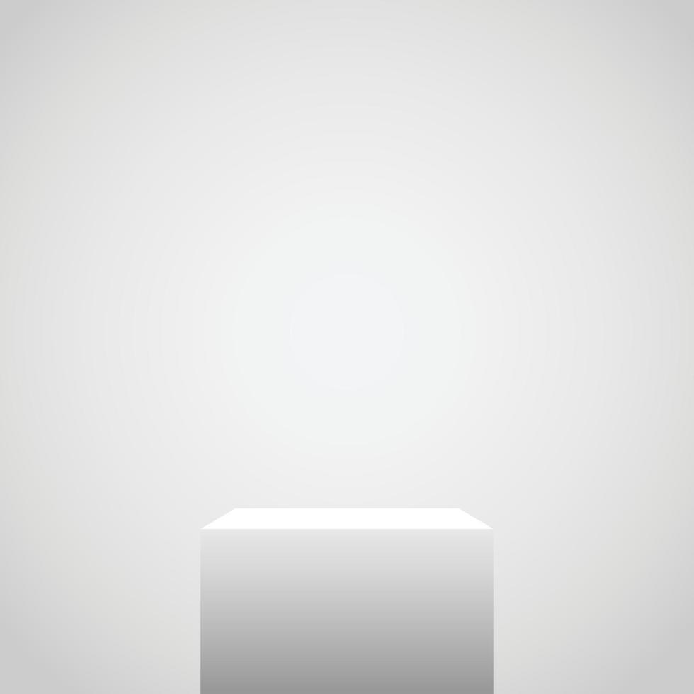 Empty pedestal for advertising mockups vector