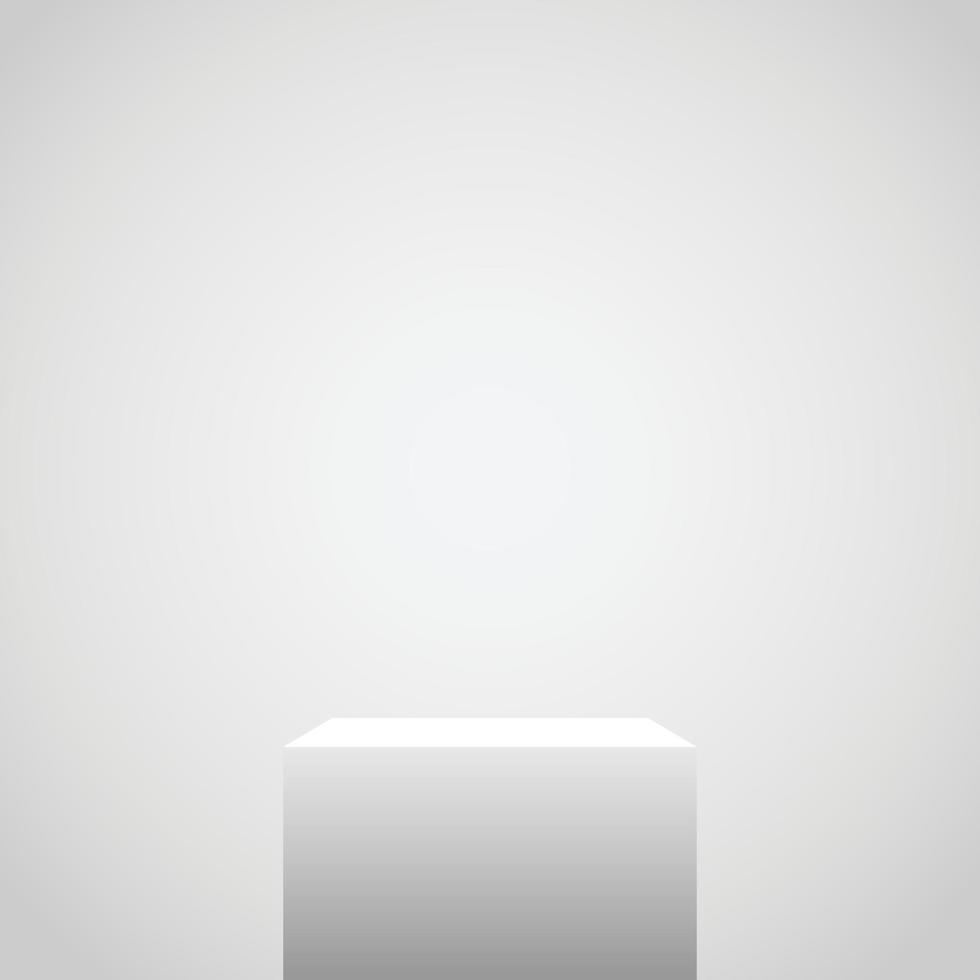 Empty pedestal for advertising mockups vector