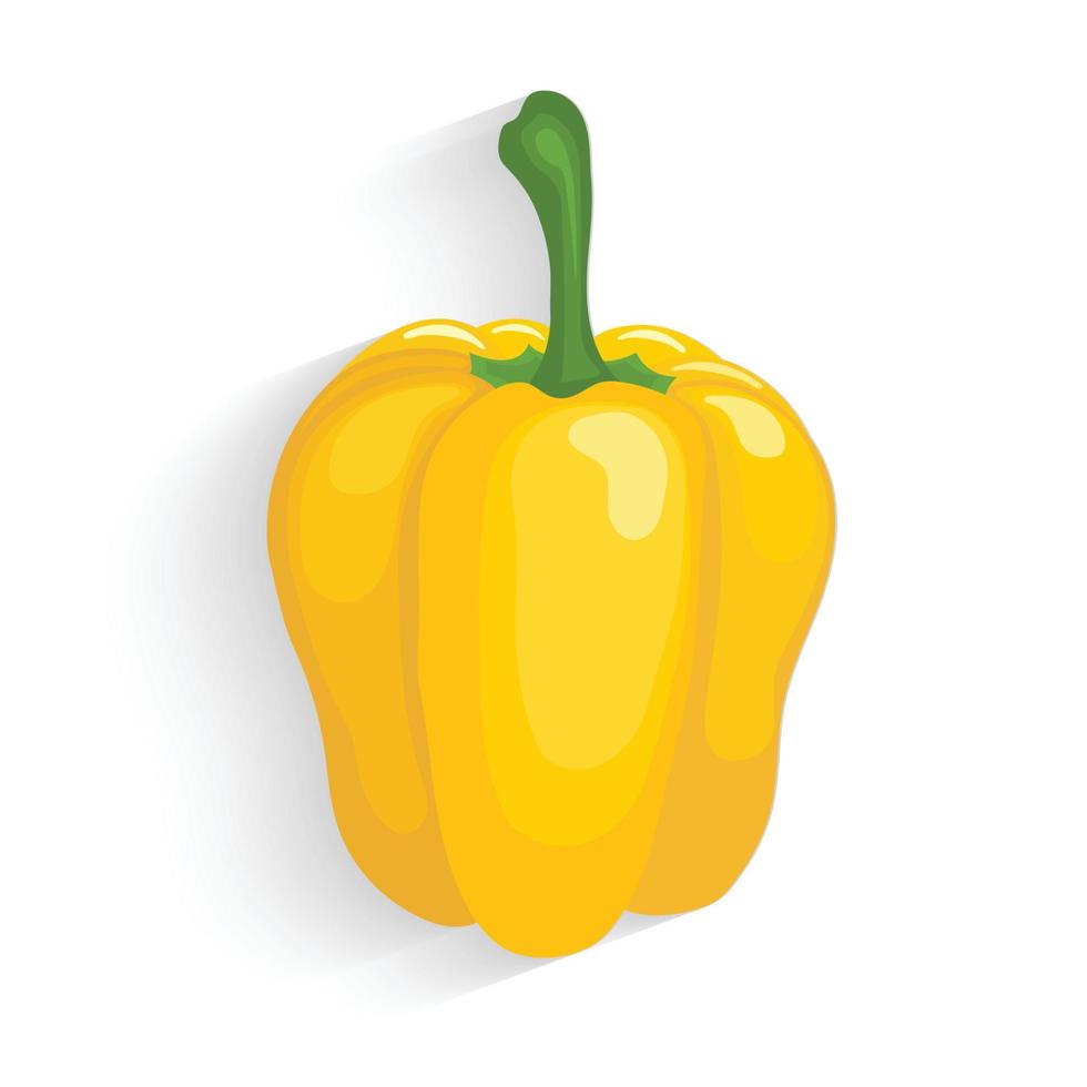 Bell pepper, cartoon illustration vector