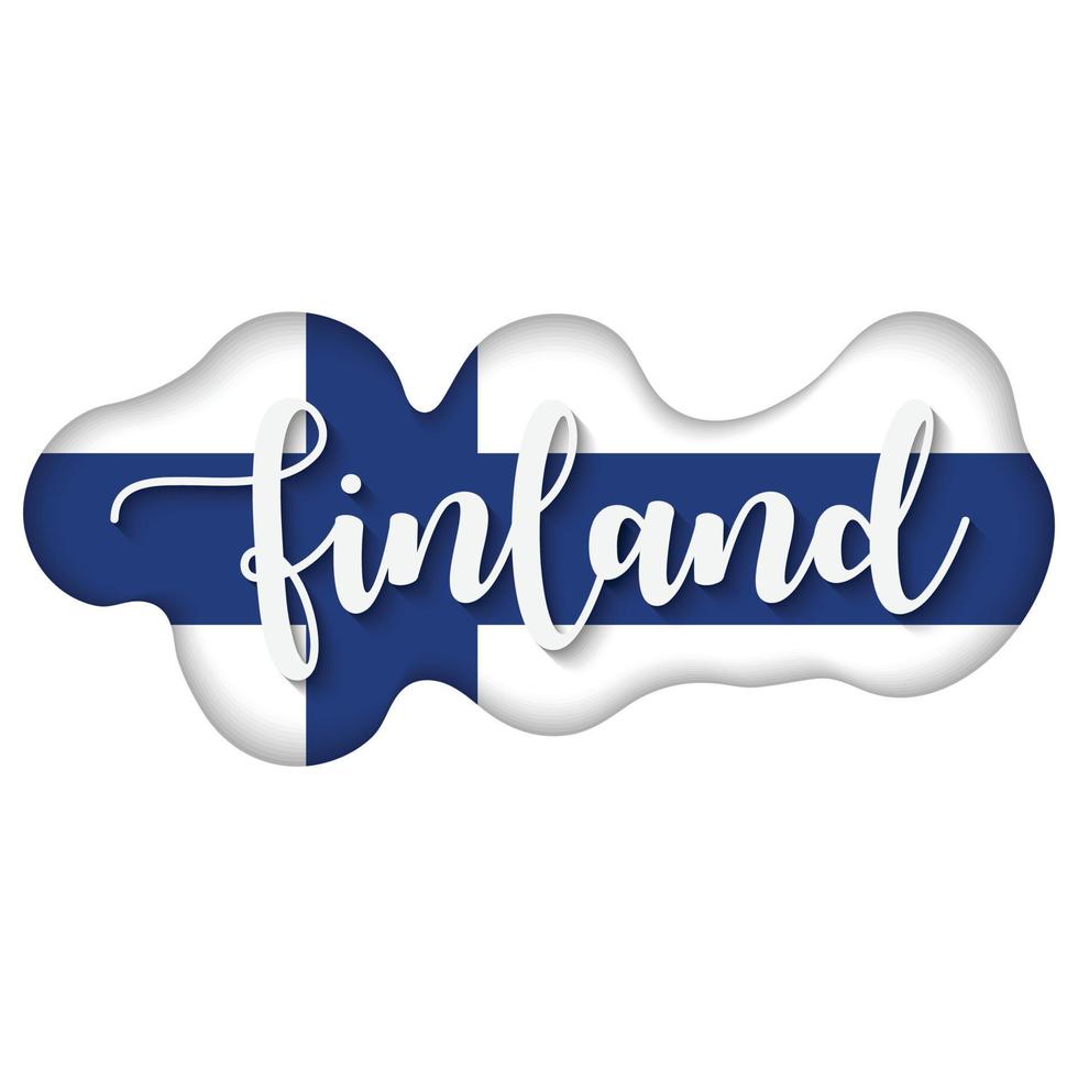 Finland flag illustration vector