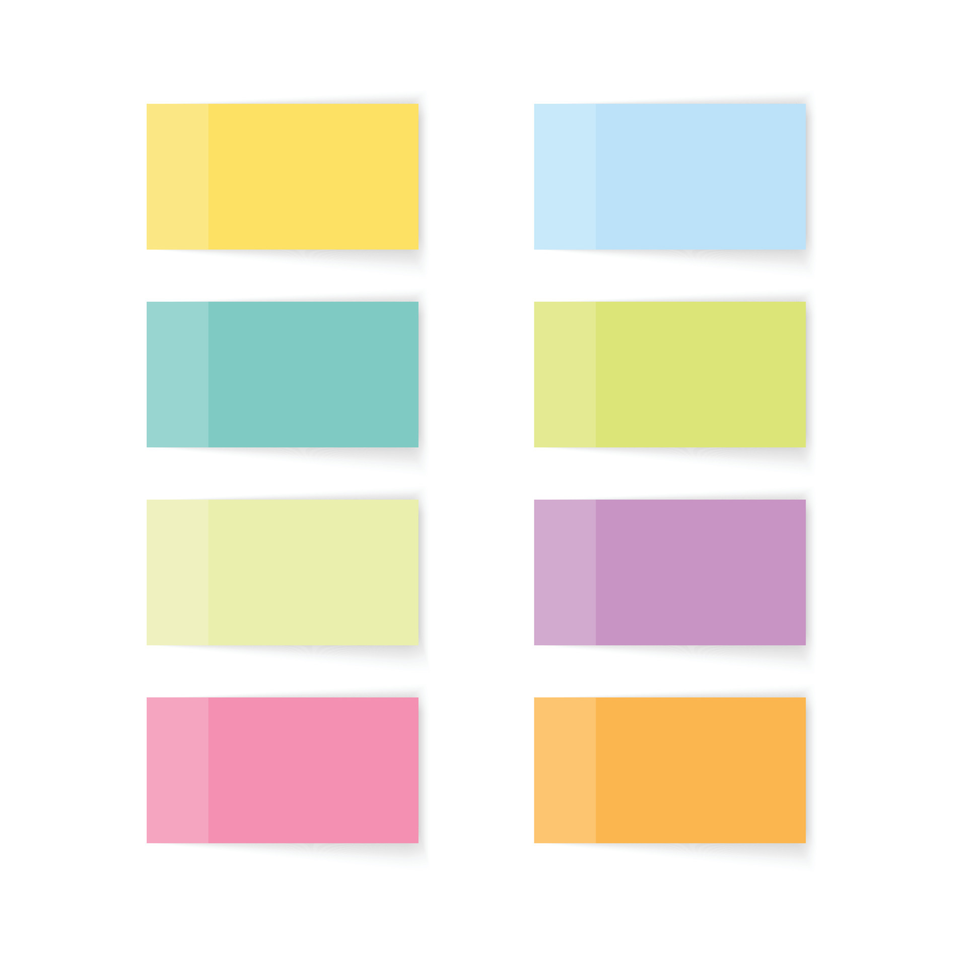 sticky notes set 5240888 Vector Art at Vecteezy