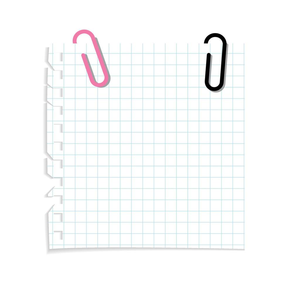 paper note, flat vector illustration