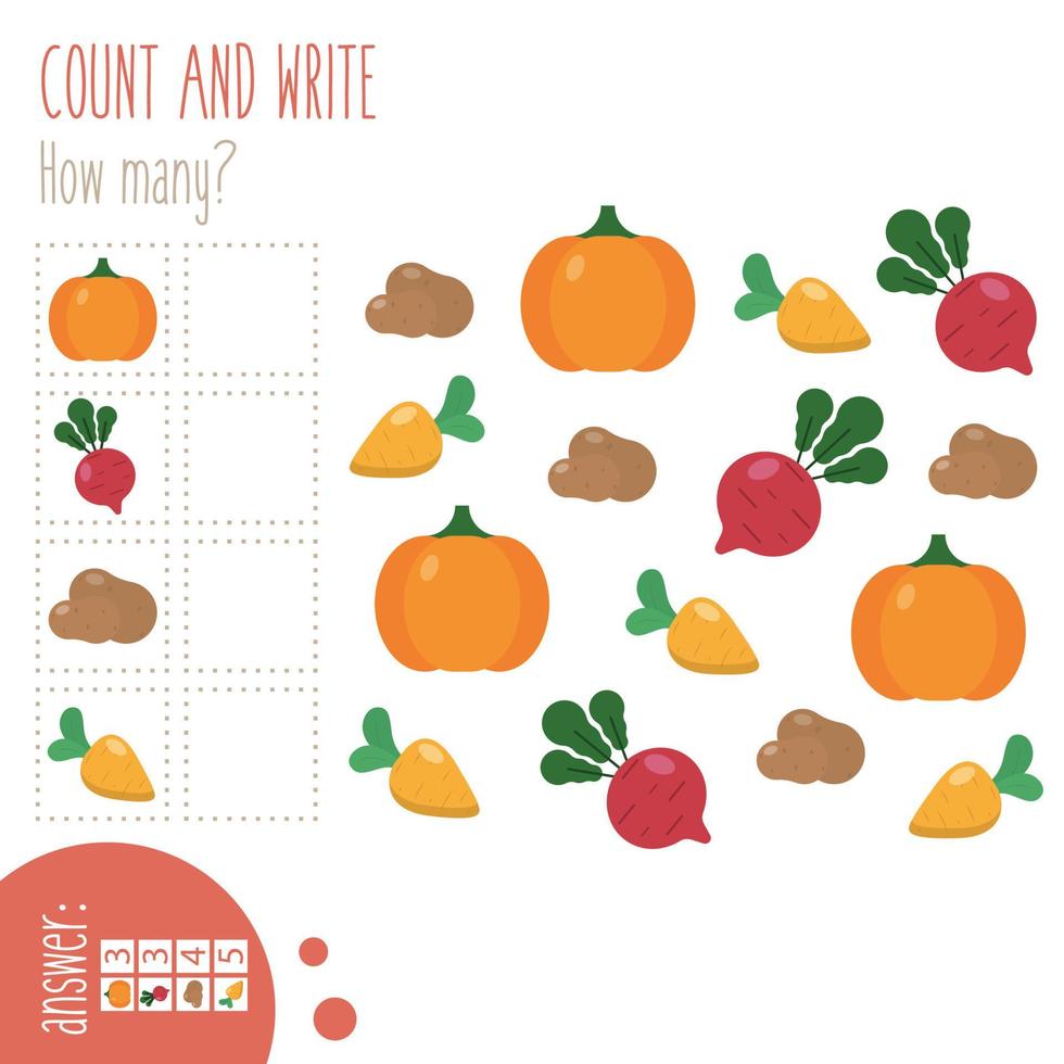 Count and write worksheet vector