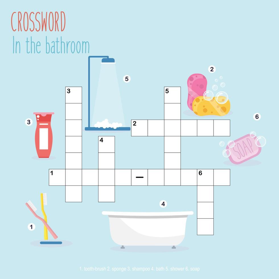 Printable crossword puzzle vector