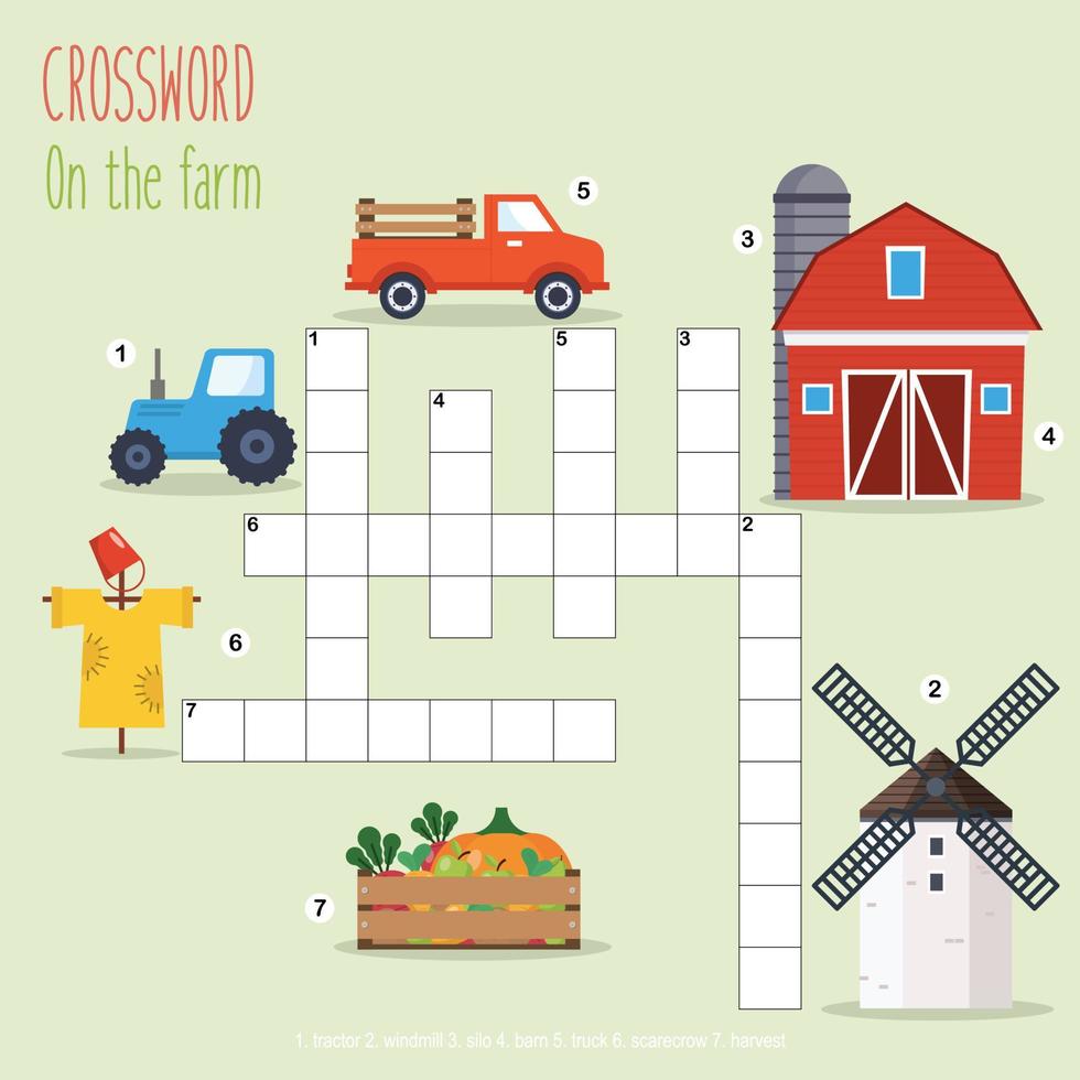 Printable crossword puzzle vector