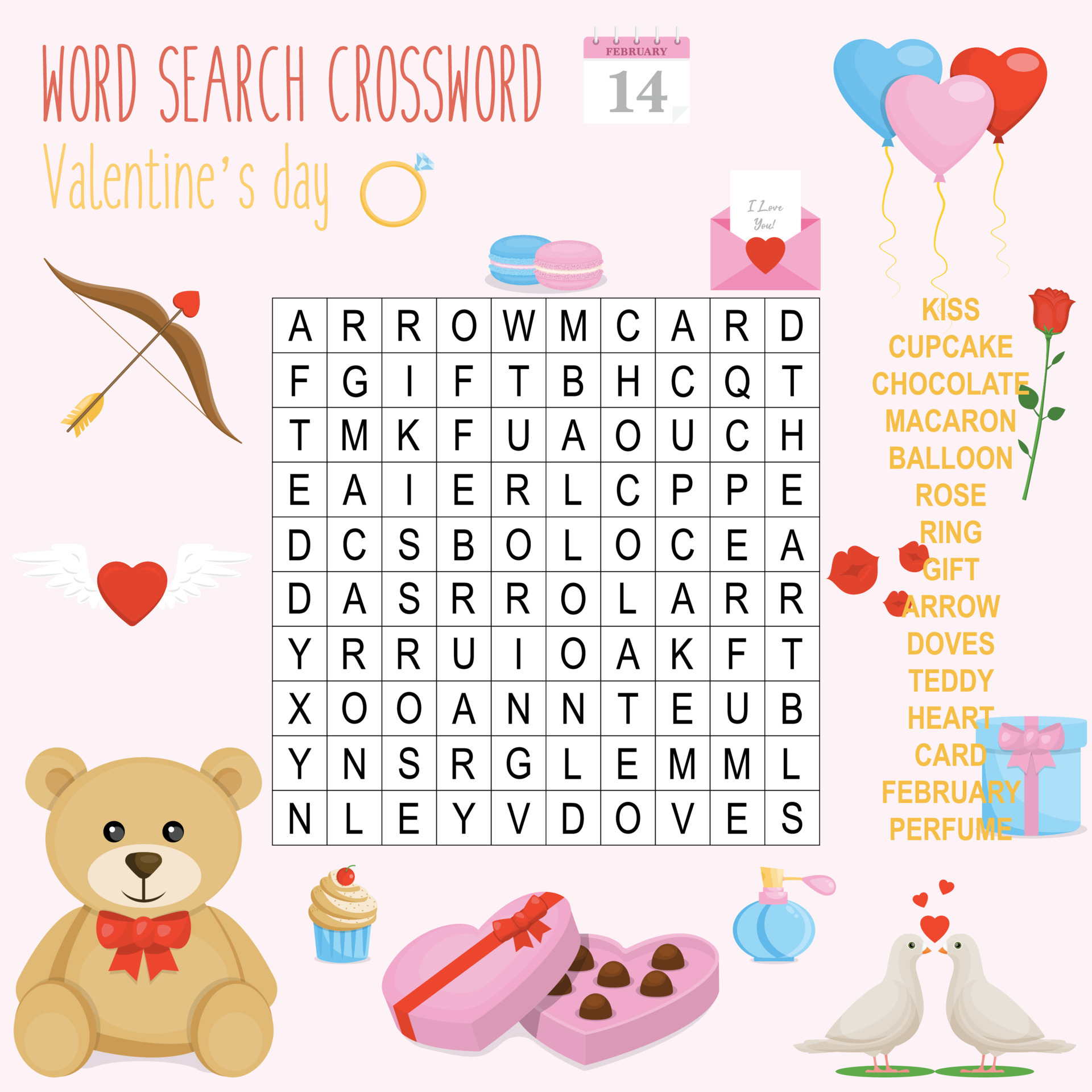 printable word search puzzle 5241123 vector art at vecteezy