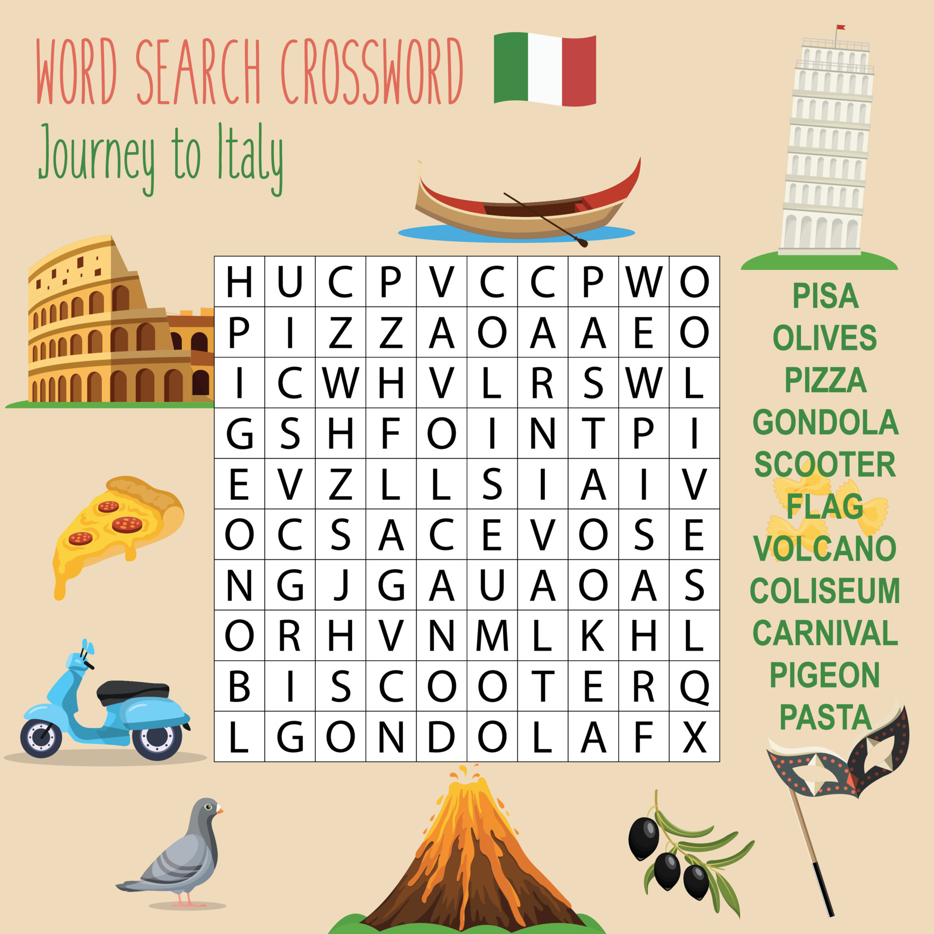 printable word search puzzle 5241128 vector art at vecteezy
