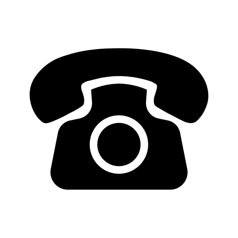 Phone icon Telephone icon symbol for app and messenger vector