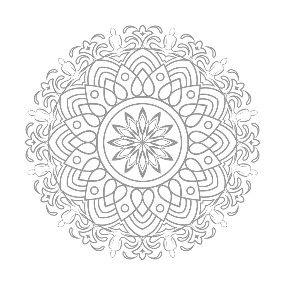 patrón circular de mandala vector