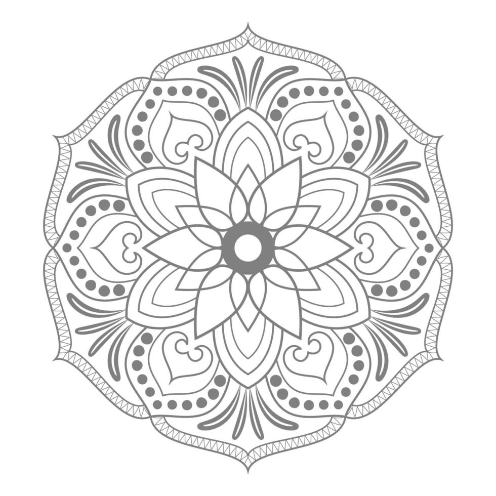 patrón circular de mandala vector