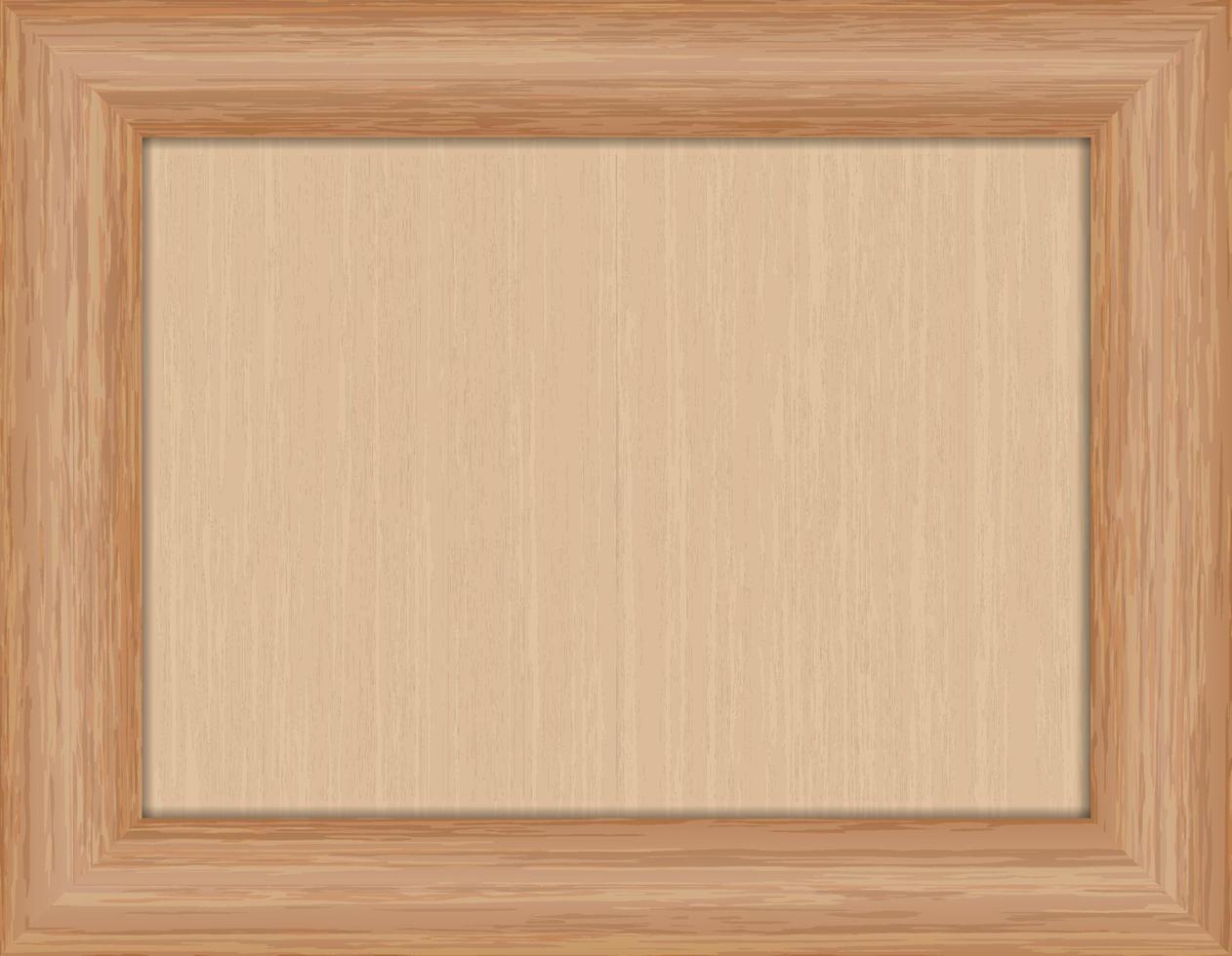 Wooden frame vector