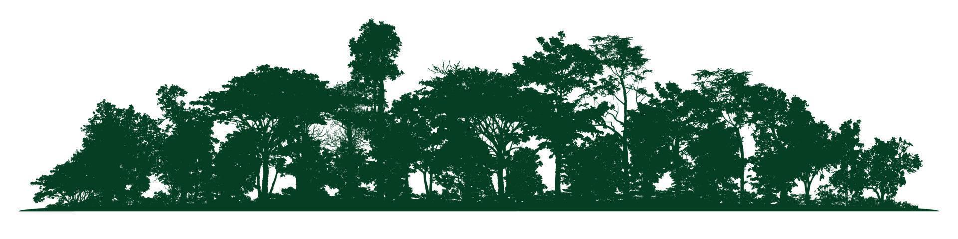 trees silhouettes vector