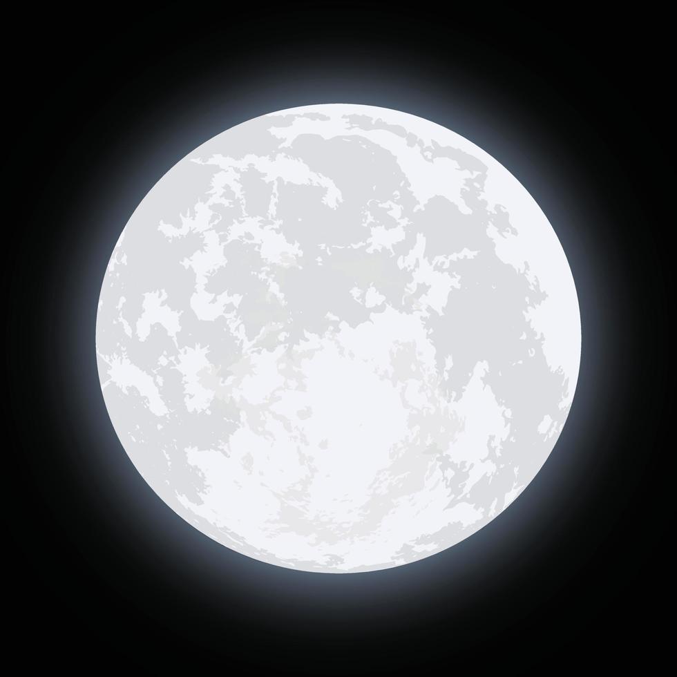 full moon vector