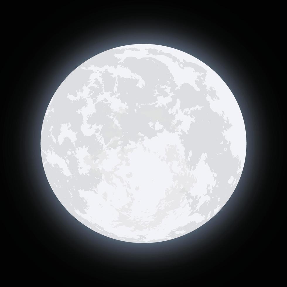 vector de luna llena