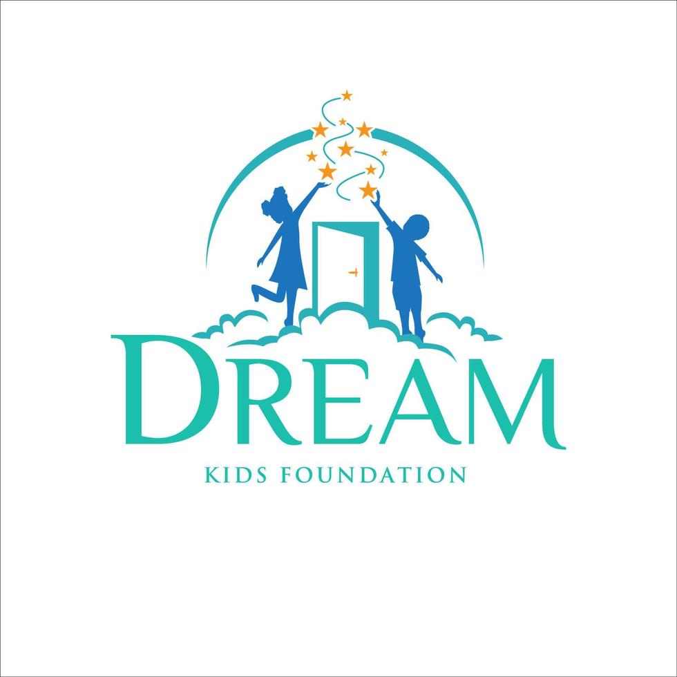 child dream logo designs for education service vector