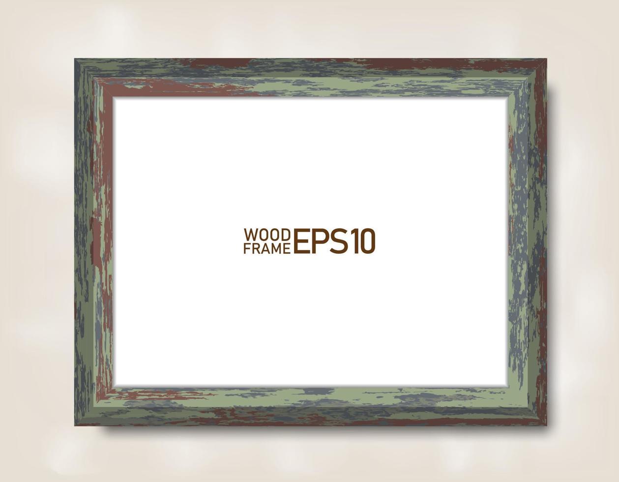 Wooden frame vector