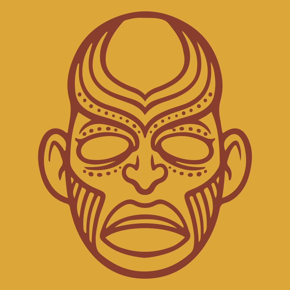 Ethnic african m ancient. Ritual element of ancient maya culture vector