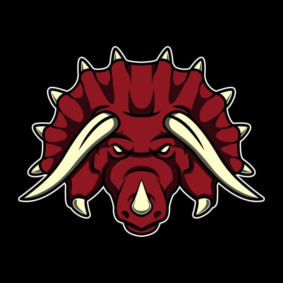 triceratops  logo graphic vector
