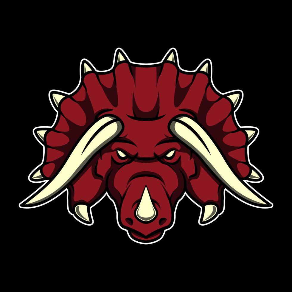 triceratops  logo graphic vector