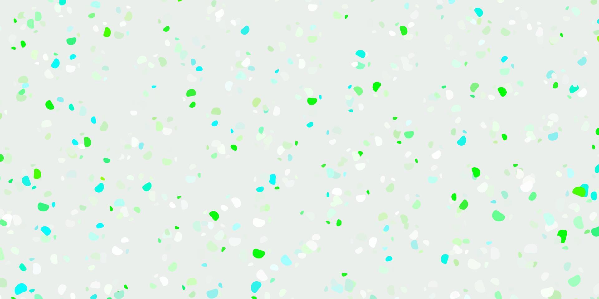 Light green vector backdrop with chaotic shapes.