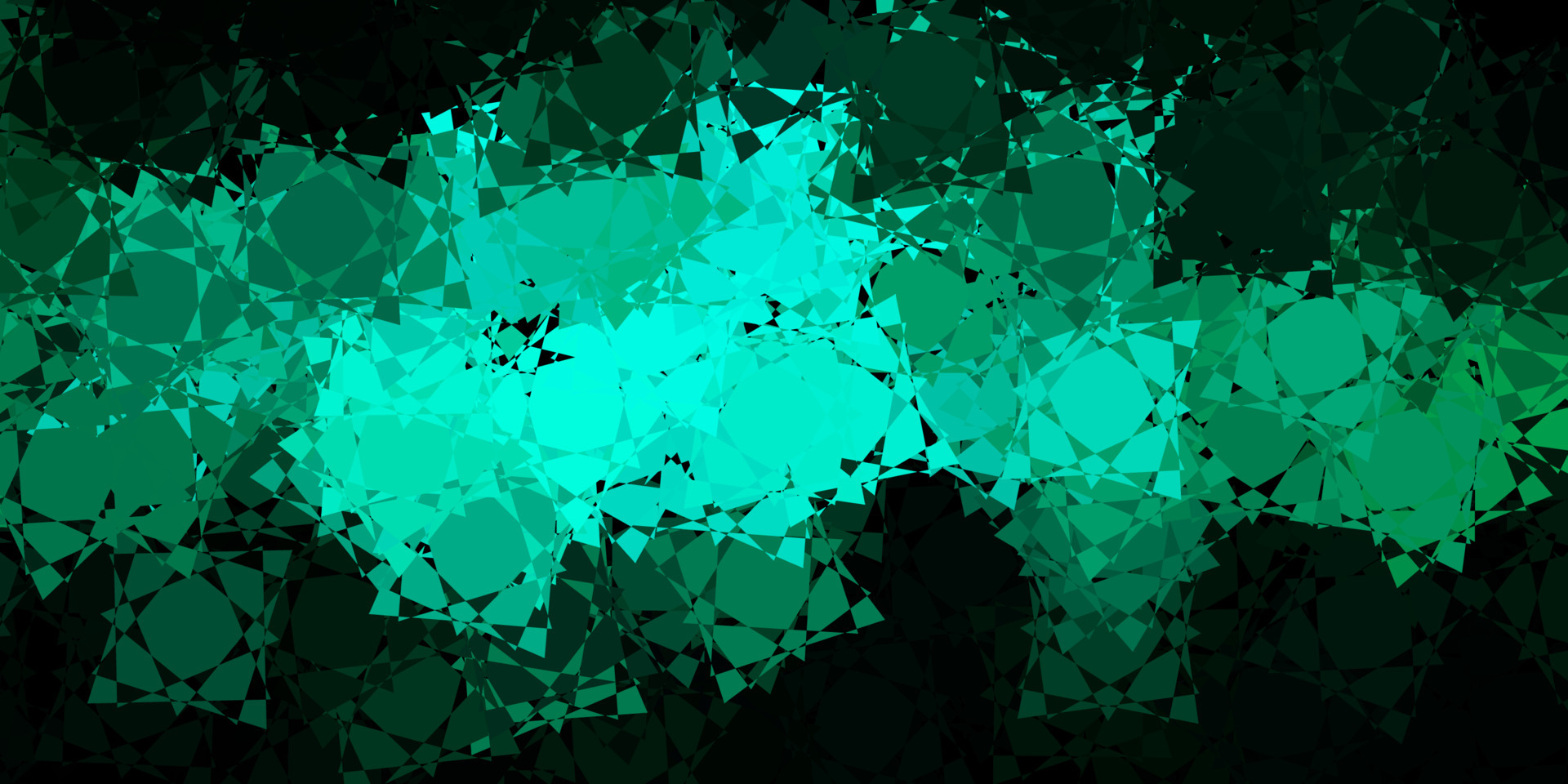 Dark Green vector background with polygonal forms. 5241835 Vector Art