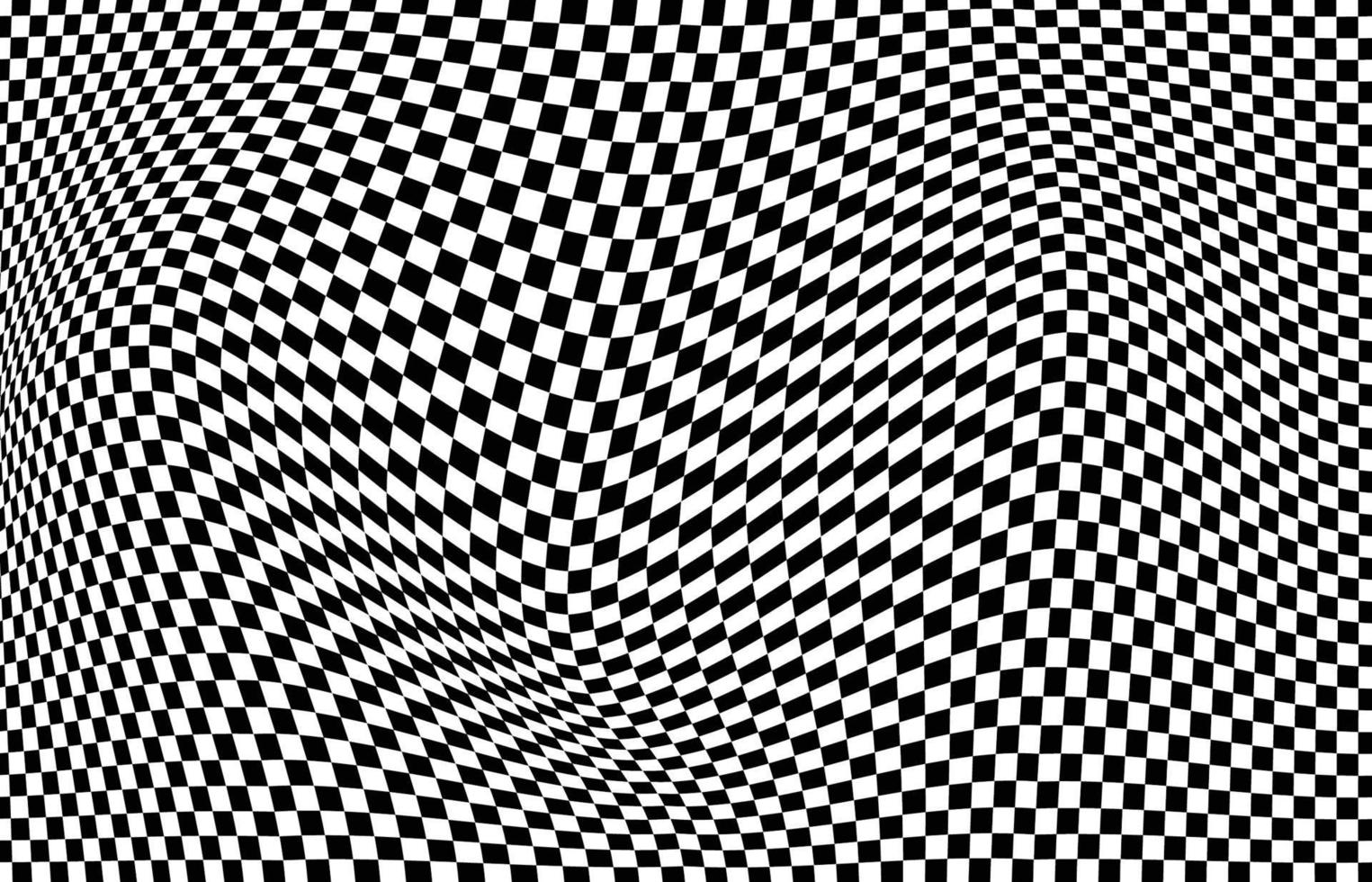 plantilla de remolino decorativo de diseño op art en blanco y negro de patrón cuadrado abstracto. diseño ondulado para el fondo de la decoración de la portada. ilustración vectorial vector