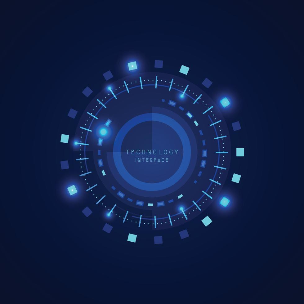 Abstract tech blue of power interface modern design template. Futuristic design for techno presentation background. illustration vector