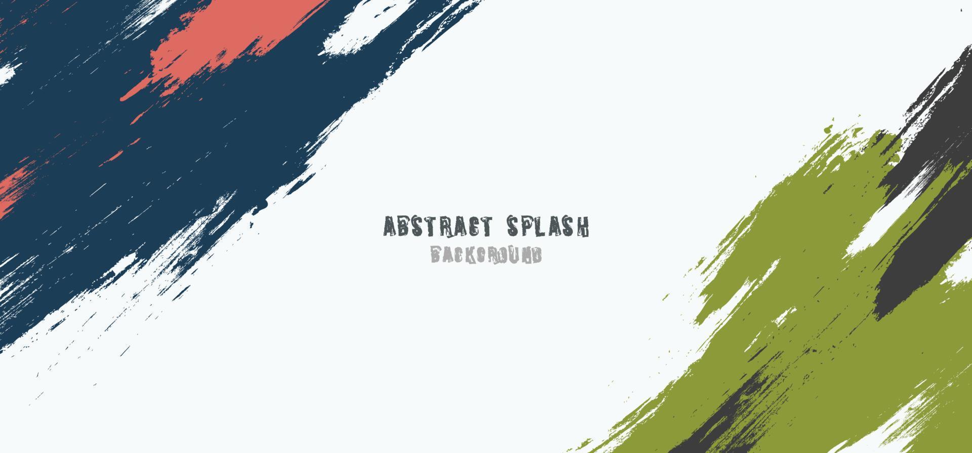 Abstract splash color design of free style header template. Copy space of text for background. illustration vector
