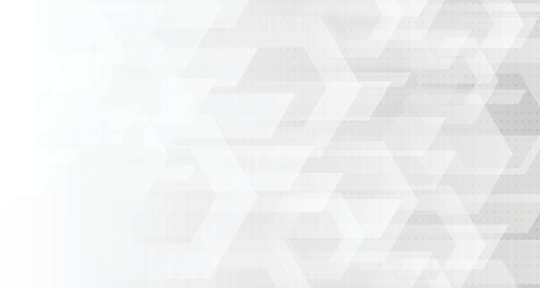 Abstract gradient gray and white geometric pattern element of template. Overlapping design for tech artwork cover page background. illustration vector