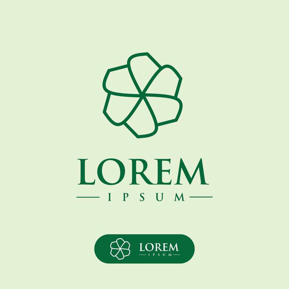 flower logo design vector