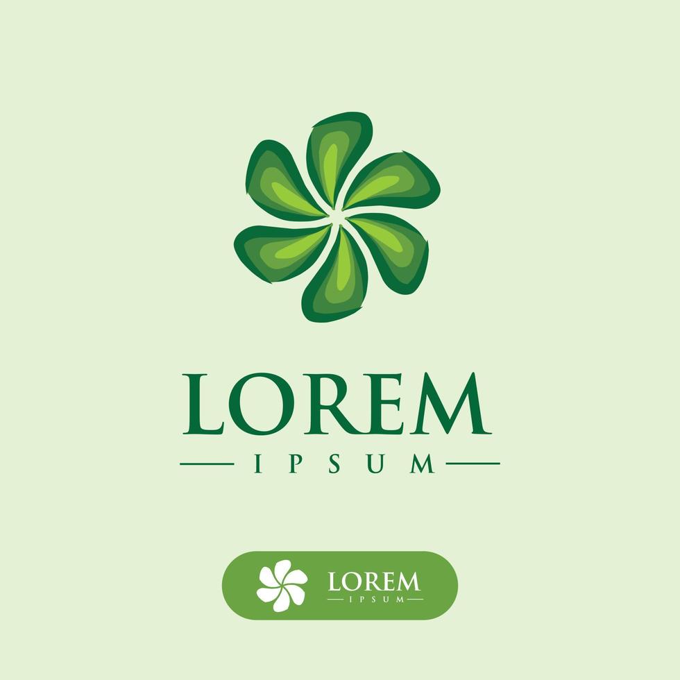 flower petal logo vector