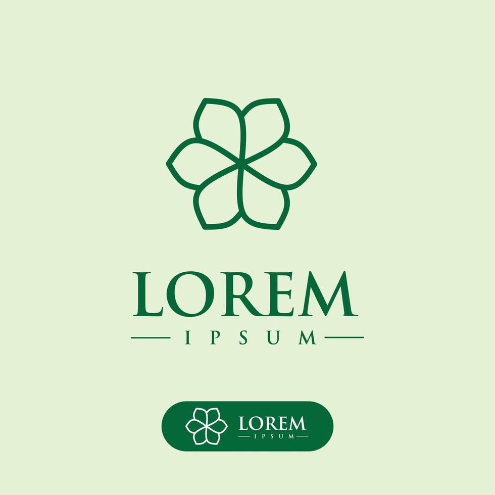 flower logo design vector