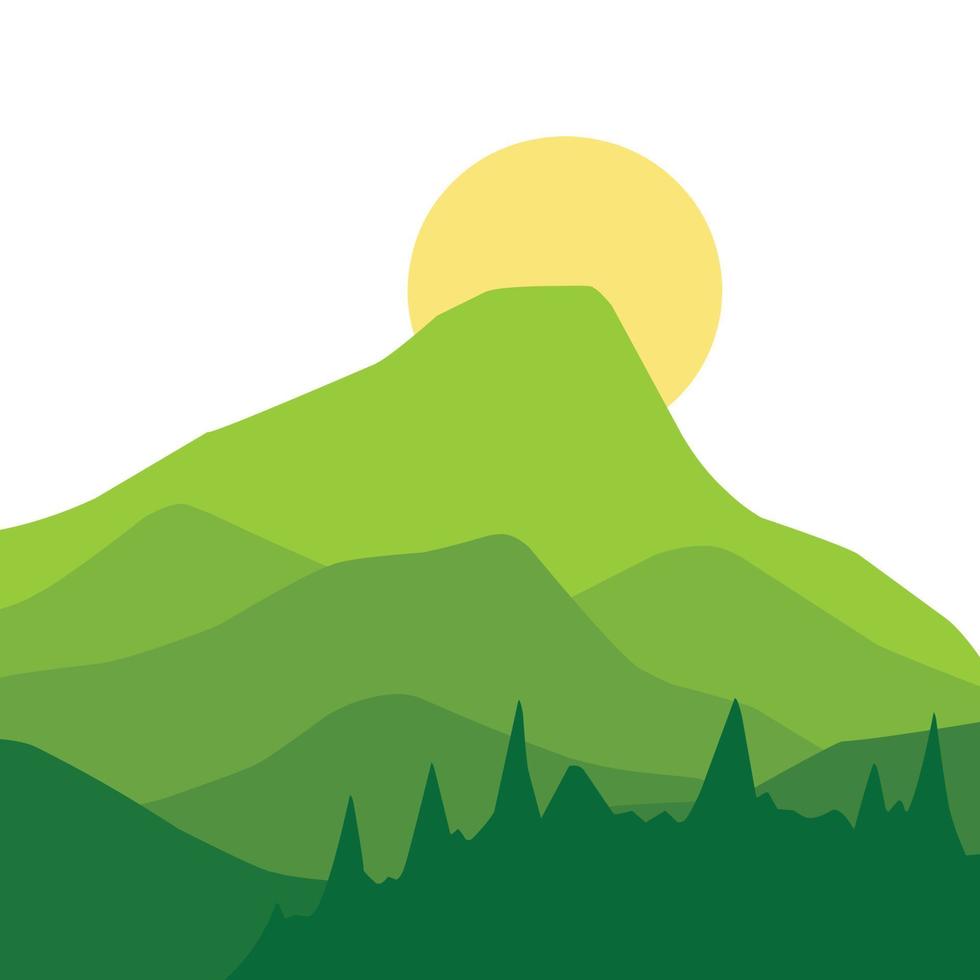 mountain illustration design vector