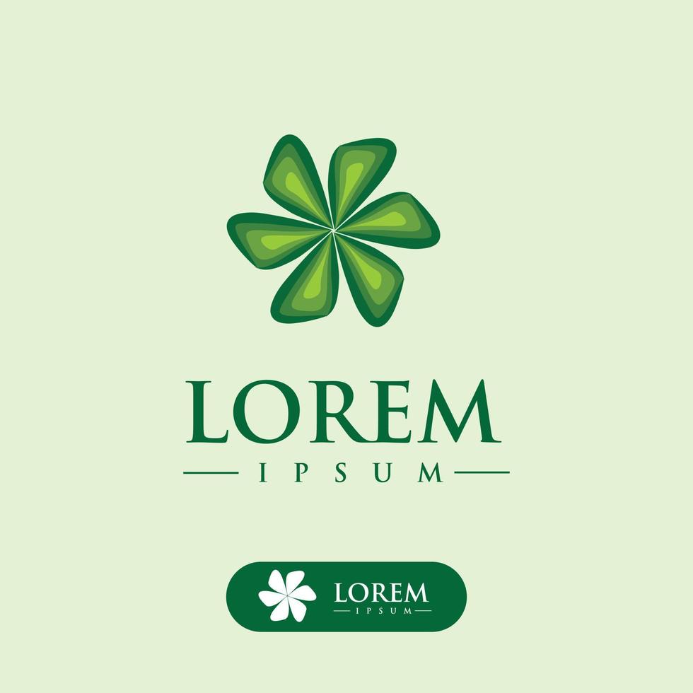 flower petal logo vector