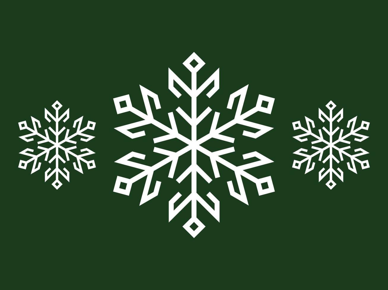 winter snowflakes, green snowflake 5242228 Vector Art at