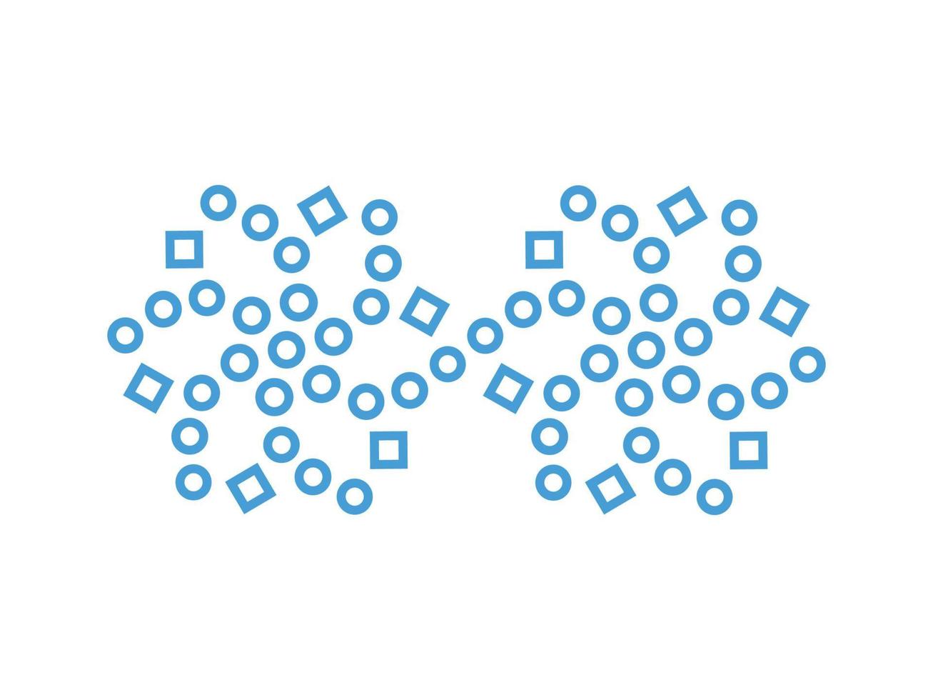 Simple illustration of snowflake, snowflakes illustration vector