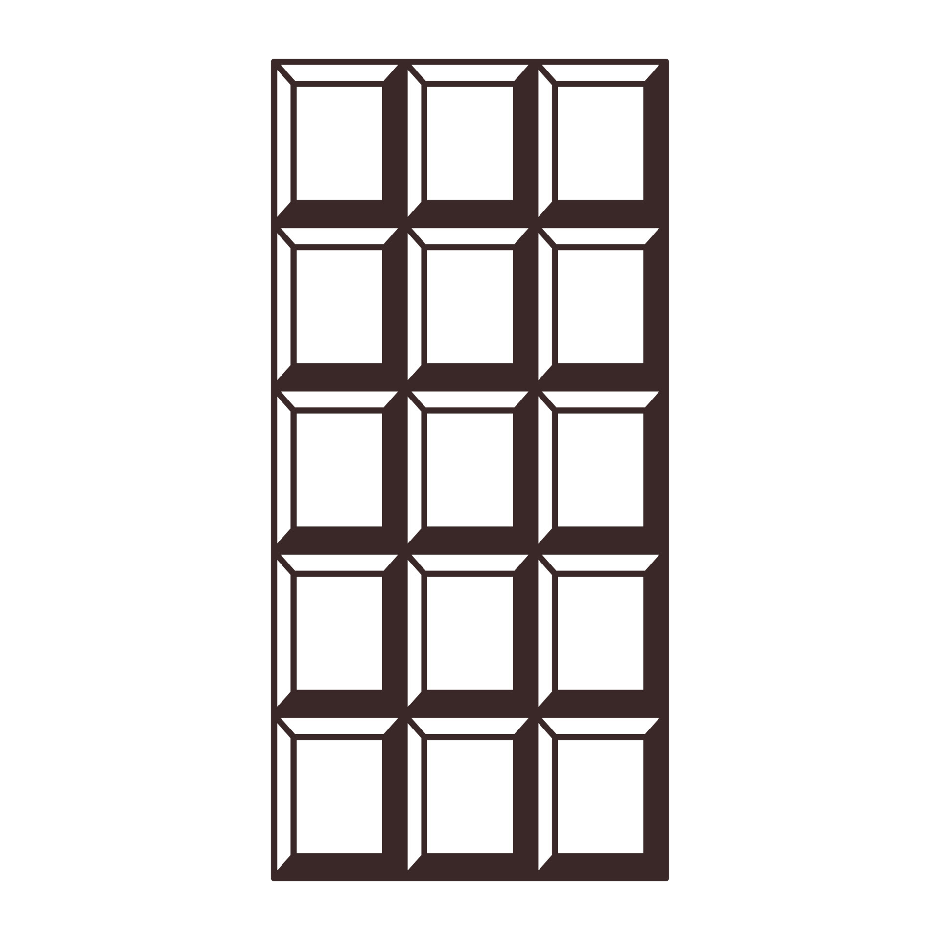Chocolate Bar Icon. Sweet cacao snack for coloring book, web ...