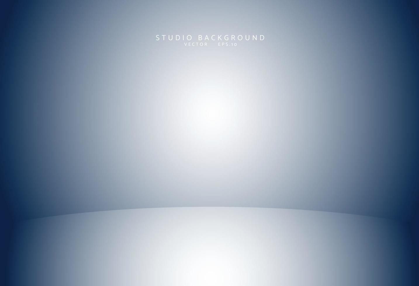 Empty blue studio room Backdrop. Light interior with copyspace for your creative project . Vector illustration EPS 10