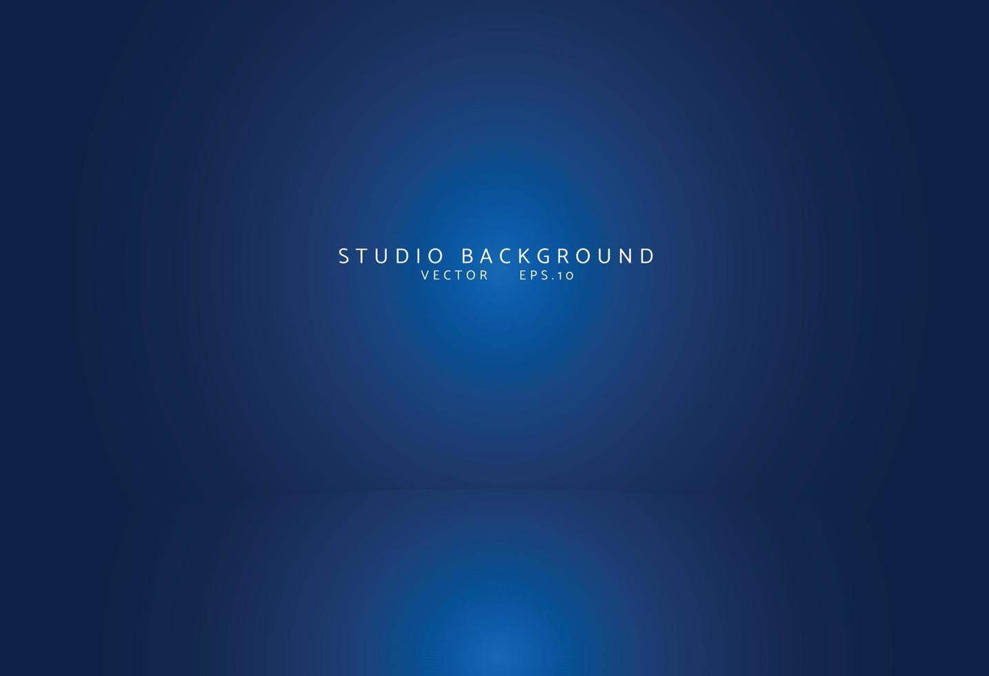 Empty blue studio room Backdrop. Light interior with copyspace for your creative project . Vector illustration EPS 10