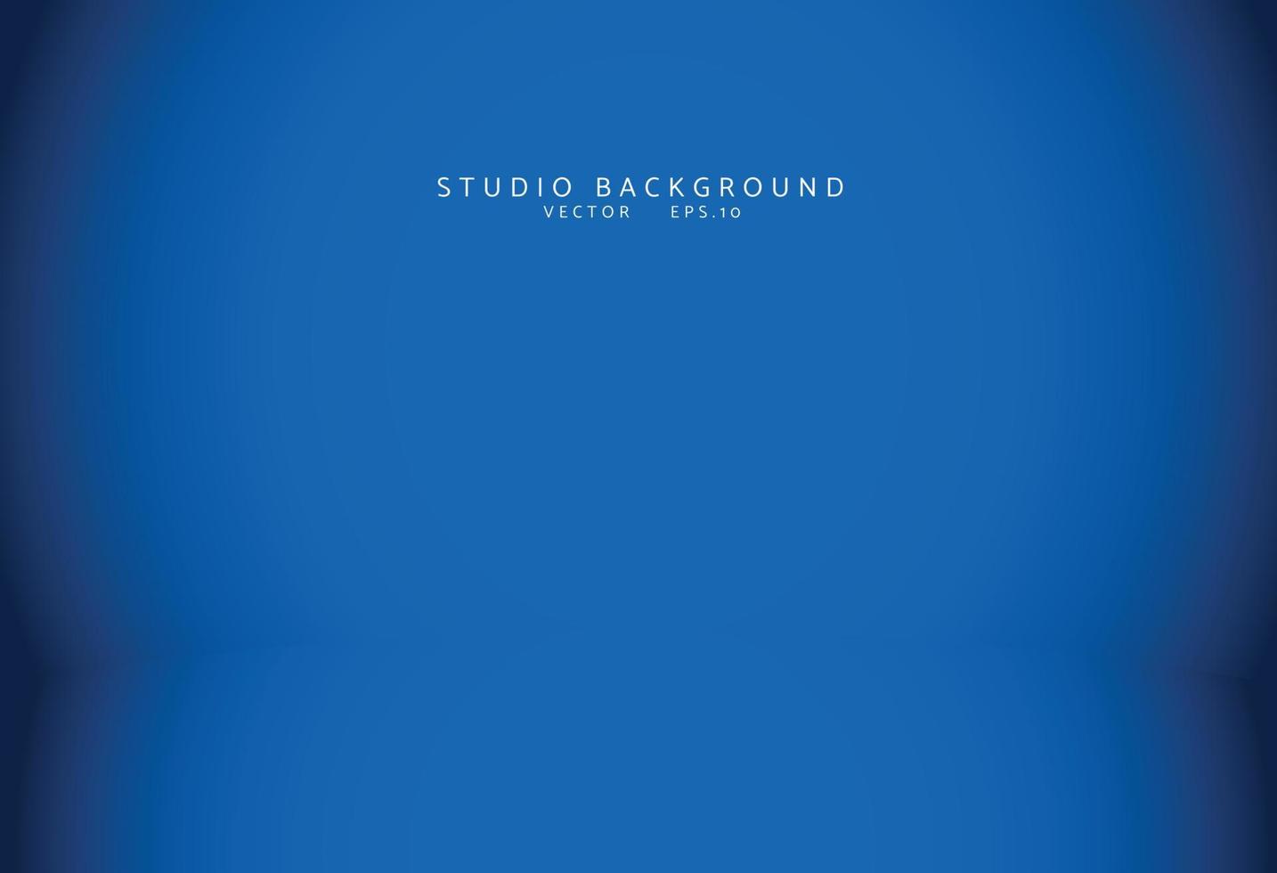 Empty blue studio room Backdrop. Light interior with copyspace for your creative project . Vector illustration EPS 10
