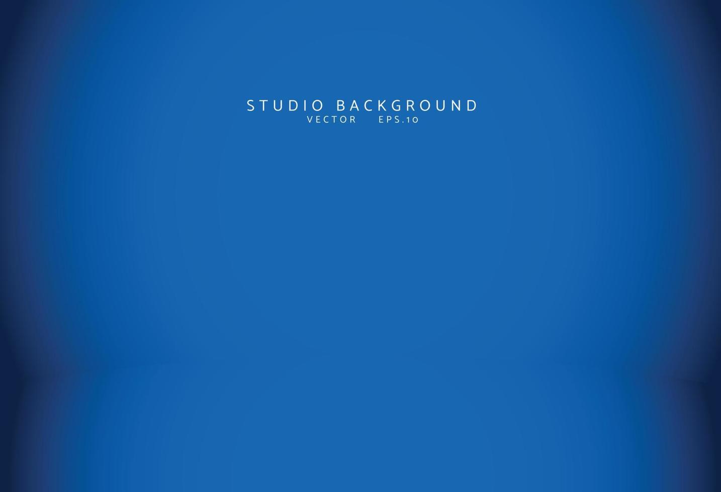 Empty blue studio room Backdrop. Light interior with copyspace for your creative project . Vector illustration EPS 10