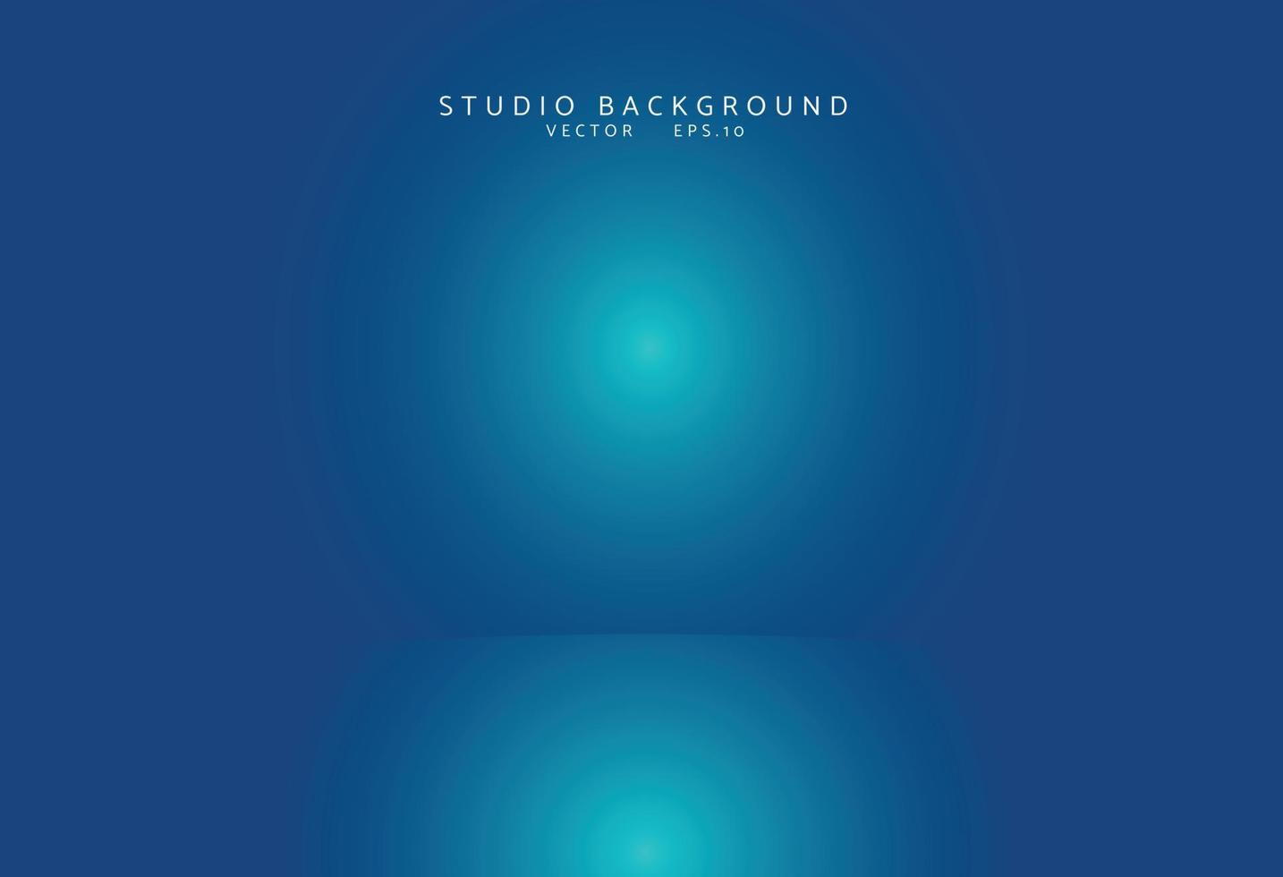 Empty blue studio room Backdrop. Light interior with copyspace for your creative project . Vector illustration EPS 10