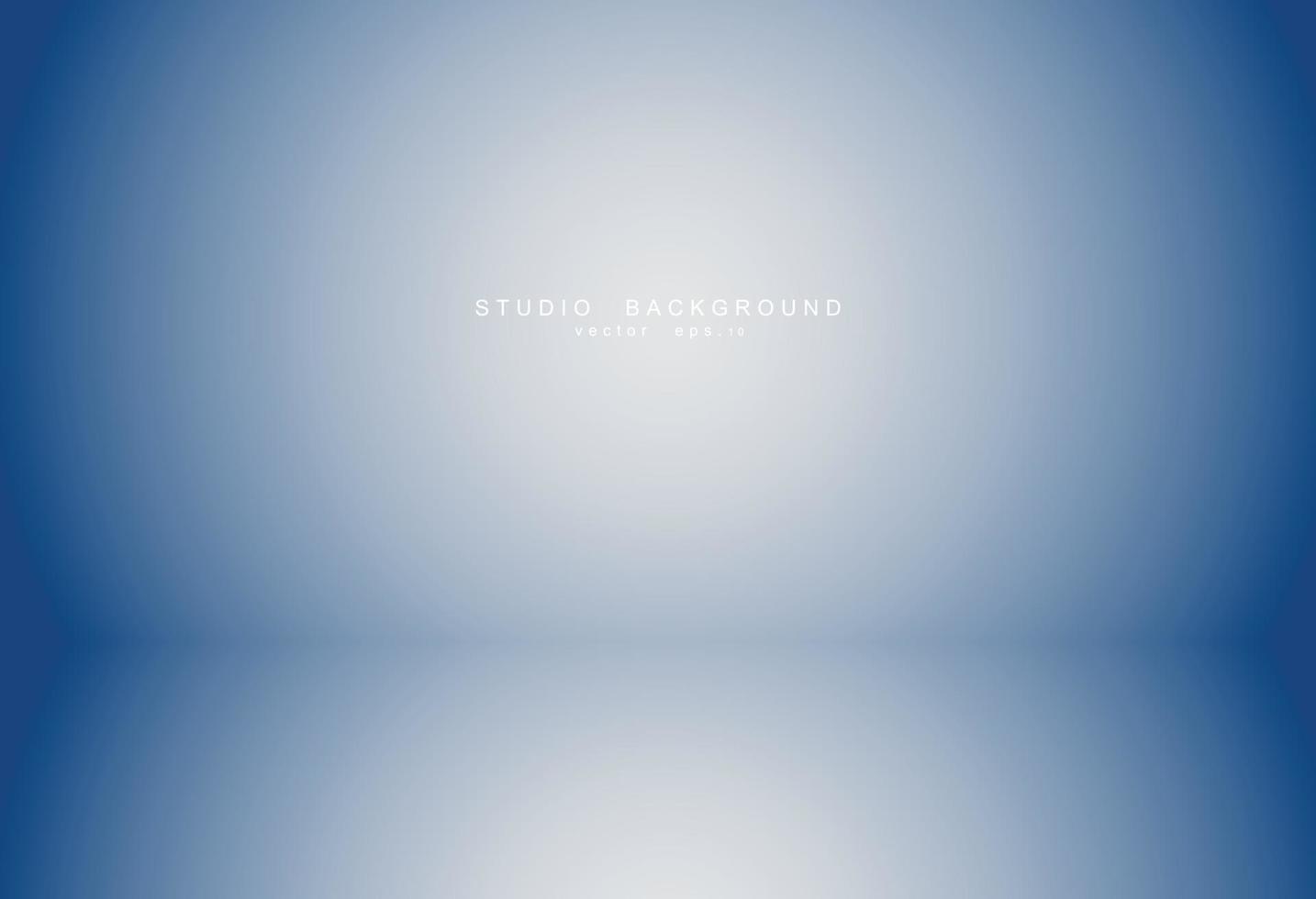 Empty blue studio room Backdrop. Light interior with copyspace for your creative project . Vector illustration EPS 10